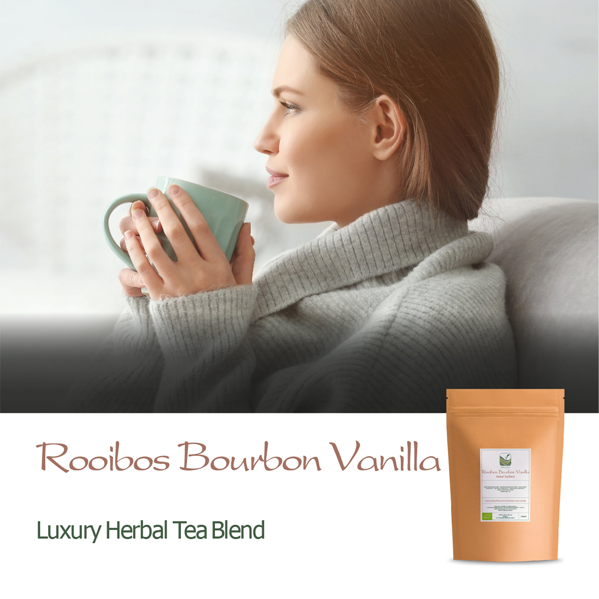 ROUGE BOURBON : Thé rouge Rooibos, à la vanille.