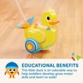 thumbnail image 2 of Battat – Juguete de empuje para caminar – Pato de madera – Camina y aletea – Sonidos tontos y cabeza de Bobble – 12 meses + – Pato Quack & Go, 2 of 5