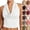 09# White, variant on Women Halter Top Sexy Backless Tank Tops Cowl Neck Summer Going Out Outfits Cami Tops (L,White)