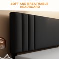 thumbnail image 2 of Queen Bed Frame, GELBIY Platform Bed Frames Queen Size with Fabric Upholstered Headboard, No Box Spring Needed, Grey, 2 of 5