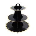 thumbnail image 2 of NIBOLOG Paper Cake Stand Easy to Assemble Three-layer Flower Edge Disposable Dessert Stand for Wedding, 2 of 8