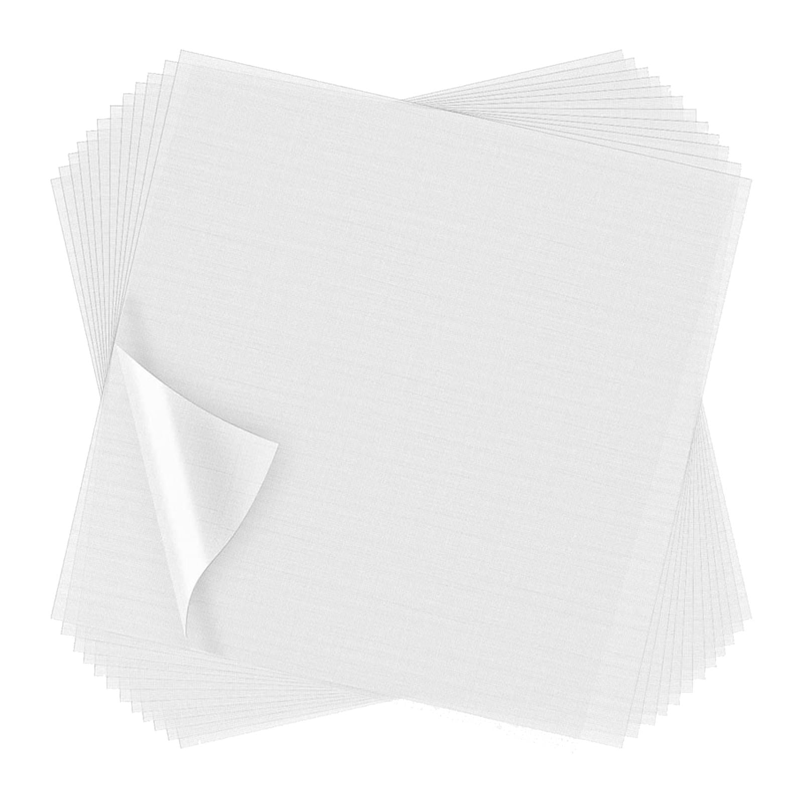 Yunhgft 100 Sheets Embroidery Stabilizer Precut Transparent Stabilizer Embroidery Topper 10 x 10 Inch