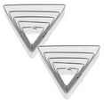 thumbnail image 1 of 10 moldes triangulares para galletas de acero inoxidable, para hacer tú mismo, para cocina, para el hogar y la tienda (plateados)., 1 of 8