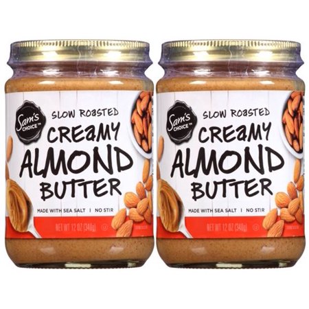 - (2 Pack) Sam's Choice Slow Roasted Creamy Almond Butter, 12 oz