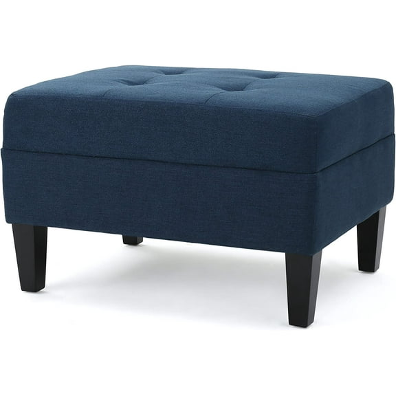 Christopher Knight Home Zahra Ottoman, Dark Blue