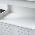 thumbnail image 5 of Double Door Double Compartment 80 High Storage Cabinet Free Standing Floor Storage Modern Bathroom Furniture Bookcase Shoe Storage Rack50x30x80cm, 5 of 8
