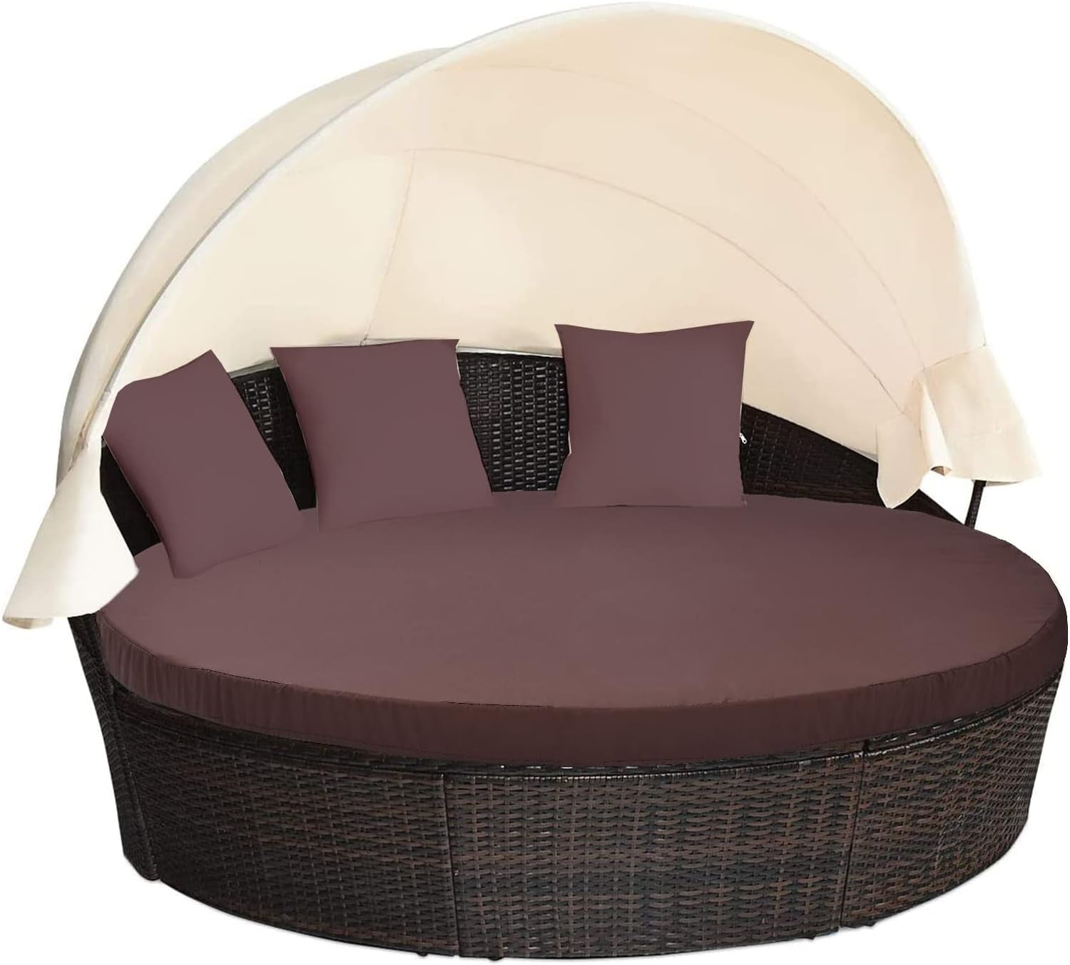 SHMAMT Outdoor Daybed Cushion Cover, 66" Replacement Daybed Cover with