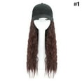 thumbnail image 1 of Perruque Cheveux Longs Chapeau Perruque Premium Aspect Naturel Perruque Cheveux Longs Raides pour Rendez-Vous Coiffure, 1 of 3