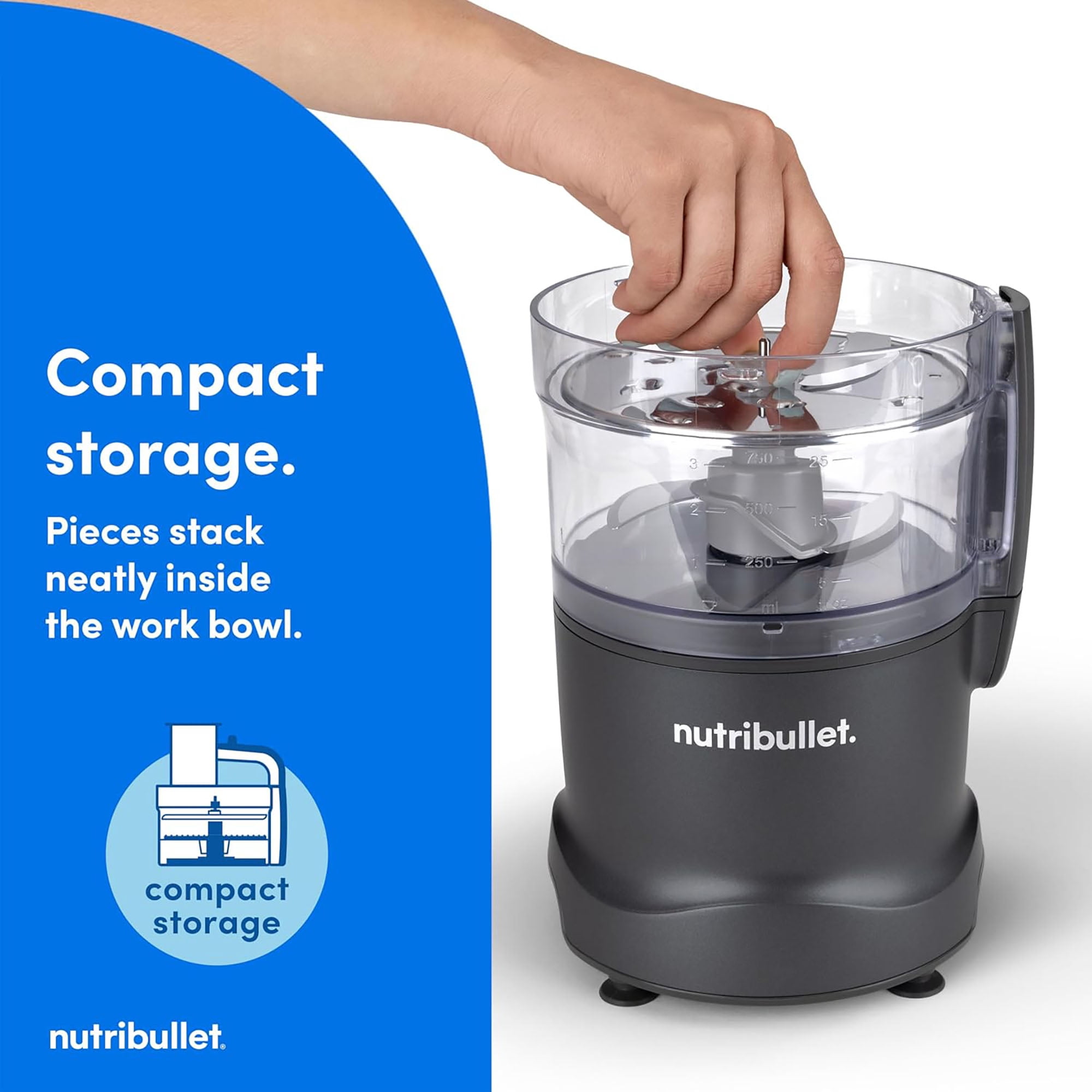 Limitless Food Processor Gunmetal Gray