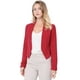 thumbnail image 2 of Día de San Patricio Chaqueta Corta Casual De Negocios De Oficina De Trabajo Sin Cuello Para Mujer Rojo M, 2 of 6