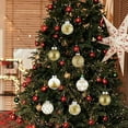 thumbnail image 5 of CY5O5ee Christmas Ball Ornaments 30PCS Large Shatterproof Christmas Tree Ornaments Vintage Farmhouse Rustic Xmas Party Home Decor Hanging Ornament, 5 of 6