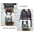 thumbnail image 6 of FORMRS 16" Laptop Bag Carrying Sleeve Case with Handle Travel Shoulder Briefcase, Blue Cute Cat, 6 of 8