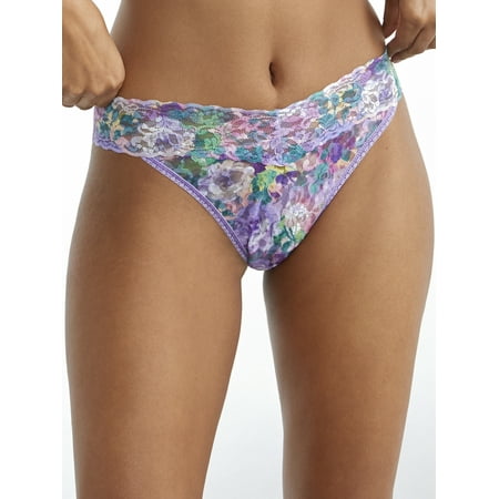 

Hanky Panky Womens Signature Lace Original Rise Printed Thong Style-PR4811