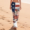 thumbnail image 4 of 4th of July Pajama Pants for Women Soft Pajama Bottoms Comfy Drawstring Sleepwear Long Pajamas Sleepwear, 4 of 5