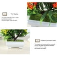 thumbnail image 7 of Visland Artificial Plants Fake Mini Potted Plant Small Greenery Decor for Indoor Home Farmhouse Aesthetic Bedroom Shelf Office Desk Bathroom Decoration, 7 of 7