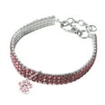 thumbnail image 1 of REK Mini Pet Dog Bling Chocker Collars Fancy Dog Footprint Rhinestone Necklace, 1 of 1