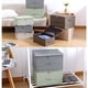 thumbnail image 5 of Caja de almacenamiento de ropa para el hogar, dormitorio, organizador de ropa interior de algodón y lino con tapa Simple, contenedor de Almacenamiento y organización del hogar Beige, 45*35*25 CM L Naiovety HA077426-06, 5 of 6