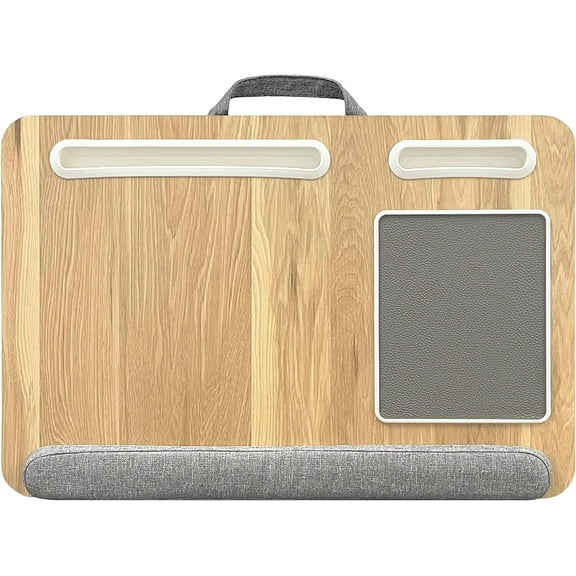 NNYYS Portable Lap Laptop Desk with Pillow Cushion, with Anti-Slip Strip & Storage Function for Home Office Students Use as Computer Laptop Stand, Book Tablet