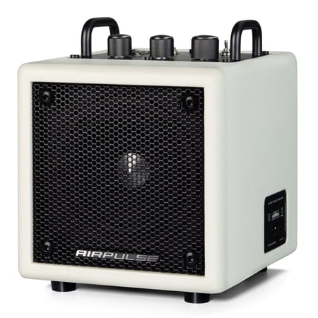 Airpulse Edifier Powered Bluetooth Speaker, Compact Countertop Speaker with Aux Line Input for Home Office Party - White