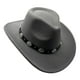 thumbnail image 5 of Sombrero occidental para mujer y hombre, sombrero fedora, ala ancha con correa de cuero, 5 of 5
