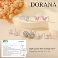 thumbnail image 6 of DORANA 5 Pairs Stud Earrings for Women CZ Small Cartilage S925 Sterling Silver Post Hypoallergenic Earring Sets for Multiple Piercing Birthday Jewelry Gifts Teen Her Wife Mom Ideas, 6 of 6
