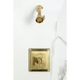 thumbnail image 3 of Kingston Brass KB8657CQLSO Claremont Single-Handle Pressure Balanced Shower Faucet, Brushed Brass, 3 of 9