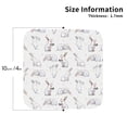 thumbnail image 2 of Gaeub Rabbit Eating Print 4 Pcs Leather Coasters for Drinks ,Drink Coasters Sets,Drink Table Cup Coasters for Living Room Kitchen Coffee Decor-Square, 2 of 6