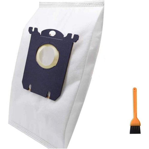8PCS Bags for Vacuum Cleaner compatible with Electrolux Vacuum Bags Style S Bag Classic Set of 5 Hypoallergenic Filtration Fits EL4100 EL4200 EL6985 EL7000 EL8500 Philips Torn