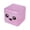 A001- Purple, variant on Orange Halloween Squishy Cube Toy with Jack-O'-Lantern Face Design, Single-Pack, for Trick Or Keep Hands Busy, Squeeze Toy