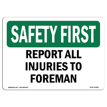 OSHA SAFETY FIRST Sign - Avoid Contamination Bilingual  | Choose from: Aluminum, Rigid Plastic or Vinyl Label Decal | Protect Your Business, Construction Site, Warehouse & Shop Area |  Made in the (Best Safety Glasses For Construction)