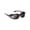 Crystal Brown Frame, variant on Churada Wind-Blocking Padded Sunglasses for Outdoors, UV400, Copper Lenses, Glossy Black, Small & Medium
