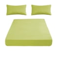 thumbnail image 2 of Drap-Housse pour Matelas Deux Places, Antidérapant, Maintien Optimal, Protection Intégrée, Tissu en Fibres Douces, Vert, JKODE, 2 of 9