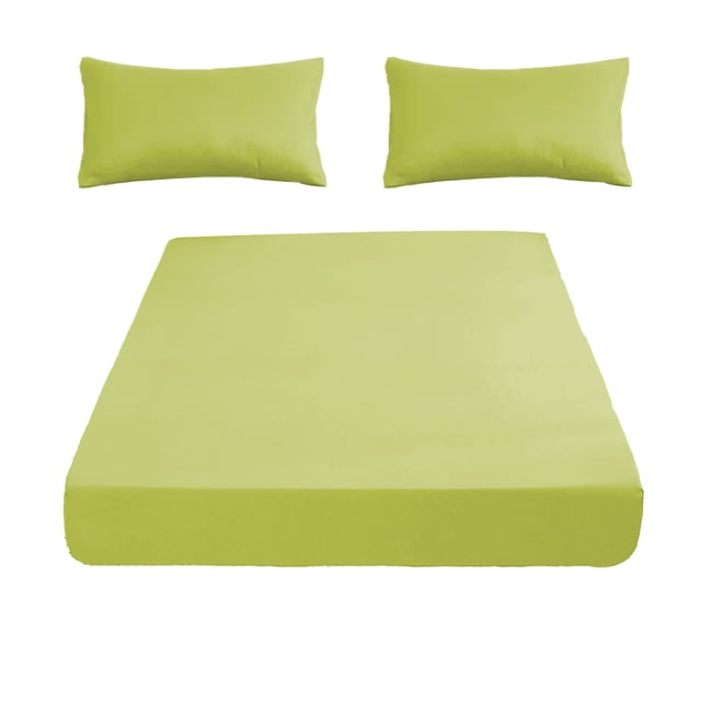 Tauxra Fitted Sheet Set 200x150cm Non Slip All Inclusive Mattress Protection Soft Fiber For Bedroom^^1.