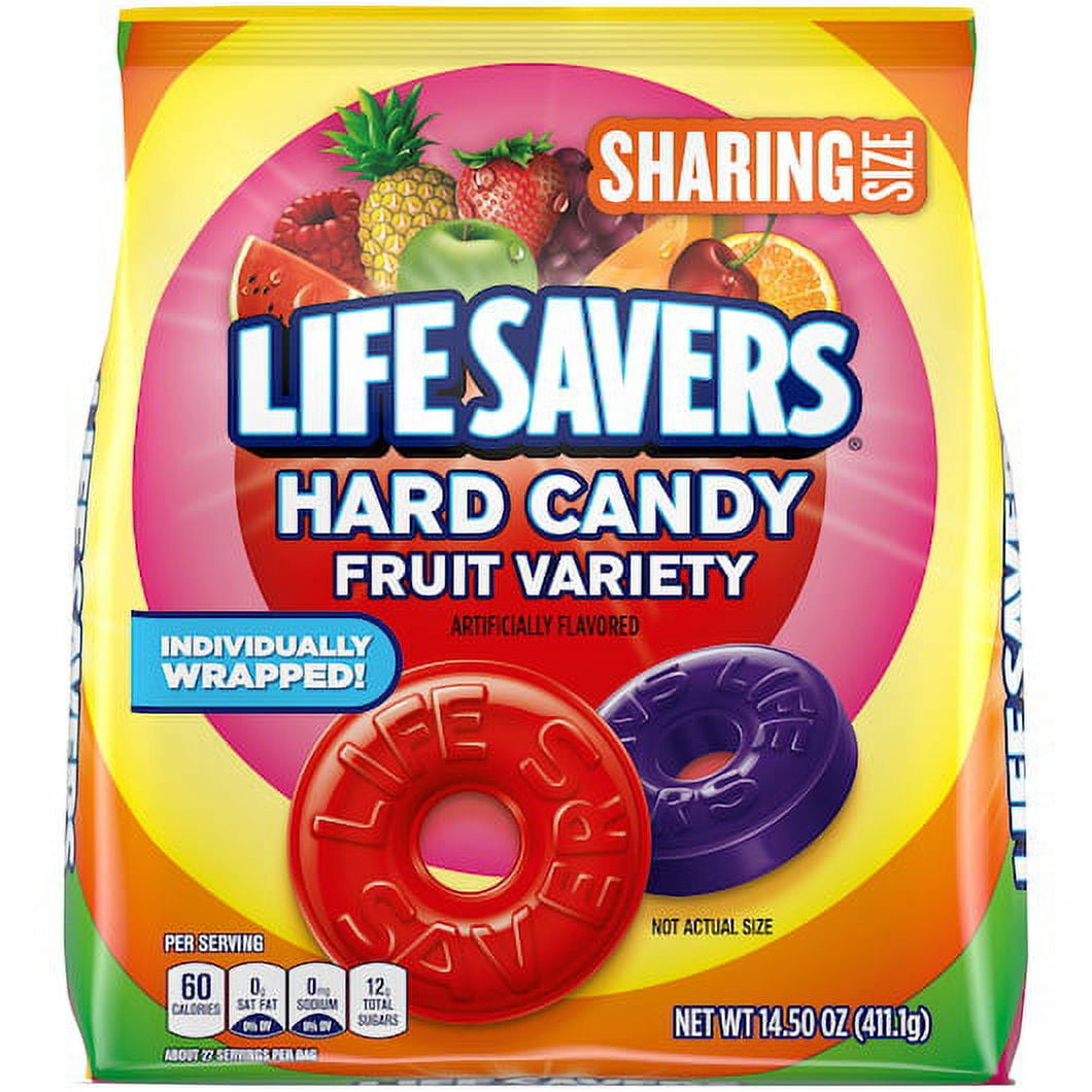 (Price/Case)Lifesavers Hard Candy Fruit Variety Stand Up Pouch, 14.5 Ounces, 6 per case