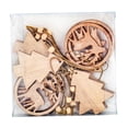 thumbnail image 1 of 10 piezas de adornos colgantes de madera para Navidad, accesorios para decoración de árboles de Navidad, manualidades para árbol y reno, 1 of 9