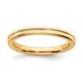 thumbnail image 1 of 925 Sterling Silver Gold Stackable Ring Fancy/, 1 of 8
