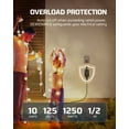 thumbnail image 5 of DEWENWILS 2 Pack Outdoor Mechanical Timer for Christmas Light, Weatherproof, Plug-in Dusk to Dawn Timer for Garden Holiday String Light, 10A, UL Listed, 2 Pack, 5 of 8