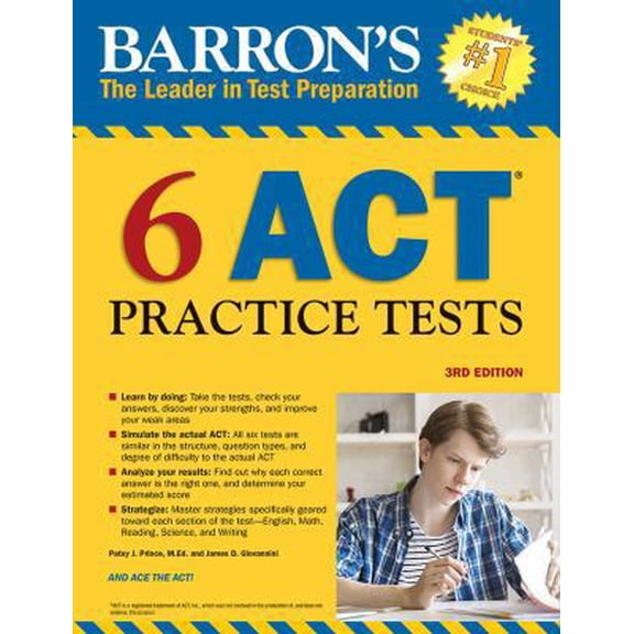 Pre-Owned 6 ACT Practice Tests (Paperback) 143801063X 9781438010632