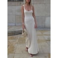 thumbnail image 2 of Gureui Women Knit Tank Dress Casual Summer Sleeveless U-Neck Party Long Dress for Cocktail Beach Club Streetwear, 2 of 8