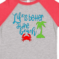 thumbnail image 4 of Inktastic Life is Better at the Beach Crab and Palm Tree Boys or Girls Toddler T-Shirt, 4 of 5