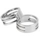 thumbnail image 2 of uds anillo hecho a mano interior 18mm exterior 21mm anillo de apertura de acero inoxidable anillo hecho a mano joyería DIY, 2 of 5