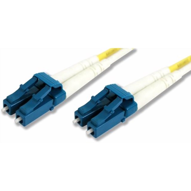 Lynn Electronics LCLCDUPSM-30M LC-LC 9/125 Duplex Single-Mode Fiber Optic Patch Cable, 30-Meter, Yellow
