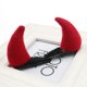 thumbnail image 3 of 10pcs Fashion Red Devil Horn Hair Clips Kids Children Headwear Hairpins For Women Girls Halloween Party Hair Accessories, 3 of 4