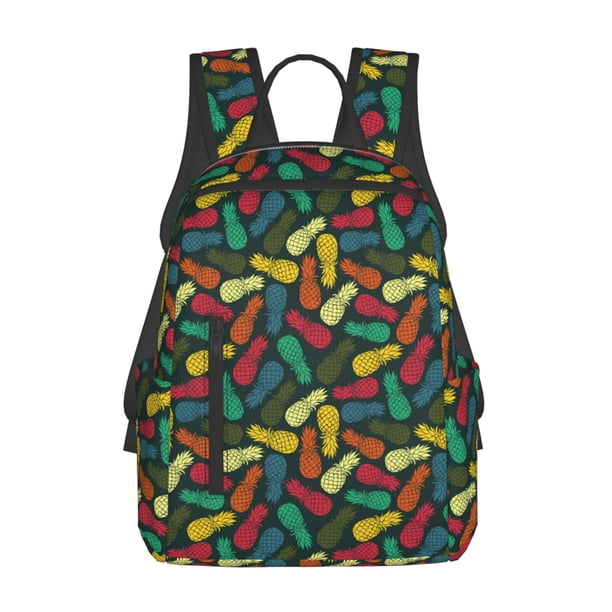 Easygdp Pineapple Fruit Colorful para Easygdp Yak - Mochila Casual Ligera y Resistente para Viaje y Senderismo para Hombres y Mujeres