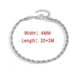 thumbnail image 1 of Blade Snake Chain Anklet For Women Width 3/4/5mm Gold Color Foot Bracelet On Leg Stainless Steel Chain Beach Accessories Jewelry, 1 of 5