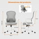 thumbnail image 2 of Zocalo Silla Ergonómica de Oficina y Gamer Giratoria 360°, con Altura Regulable, Respaldo Reclinable, Soporte Lumbar y Tapizado de Malla Transpirable, Uso para Oficina y Hogar, 2 of 7