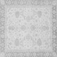 thumbnail image 1 of Ahgly Company Indoor Square Abstract Gray Modern Area Rugs, 6' Square, 1 of 4