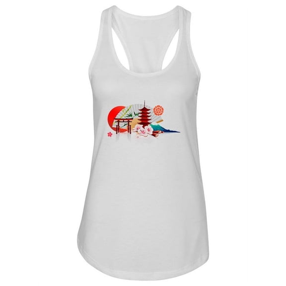Japanese Cultural Design Tank Women -Image by Shutterstock, Female XX-Large