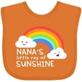 thumbnail image 3 of Inktastic Nana's Little Ray of Sunshine Boys or Girls Baby Bib, 3 of 4