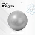 thumbnail image 4 of Pelota Yoga Ball Pilates ATOM FITNESS Con Accesorio para Inflar gris 65 cm, 4 of 7